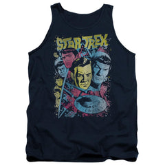 Star Trek Classic Crew Illustrated Men's 18/1 Cotton Tank Top