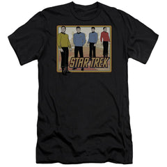 Star Trek Classic Men's Ultra-Soft 30/1 Cotton Slim Short-Sleeve T-Shirt