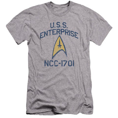 Star Trek Collegiate Arch Men's Ultra-Soft 30/1 Cotton Slim Short-Sleeve T-Shirt
