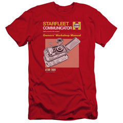 Star Trek Comm Manual Men's Ultra-Soft 30/1 Cotton Slim Short-Sleeve T-Shirt