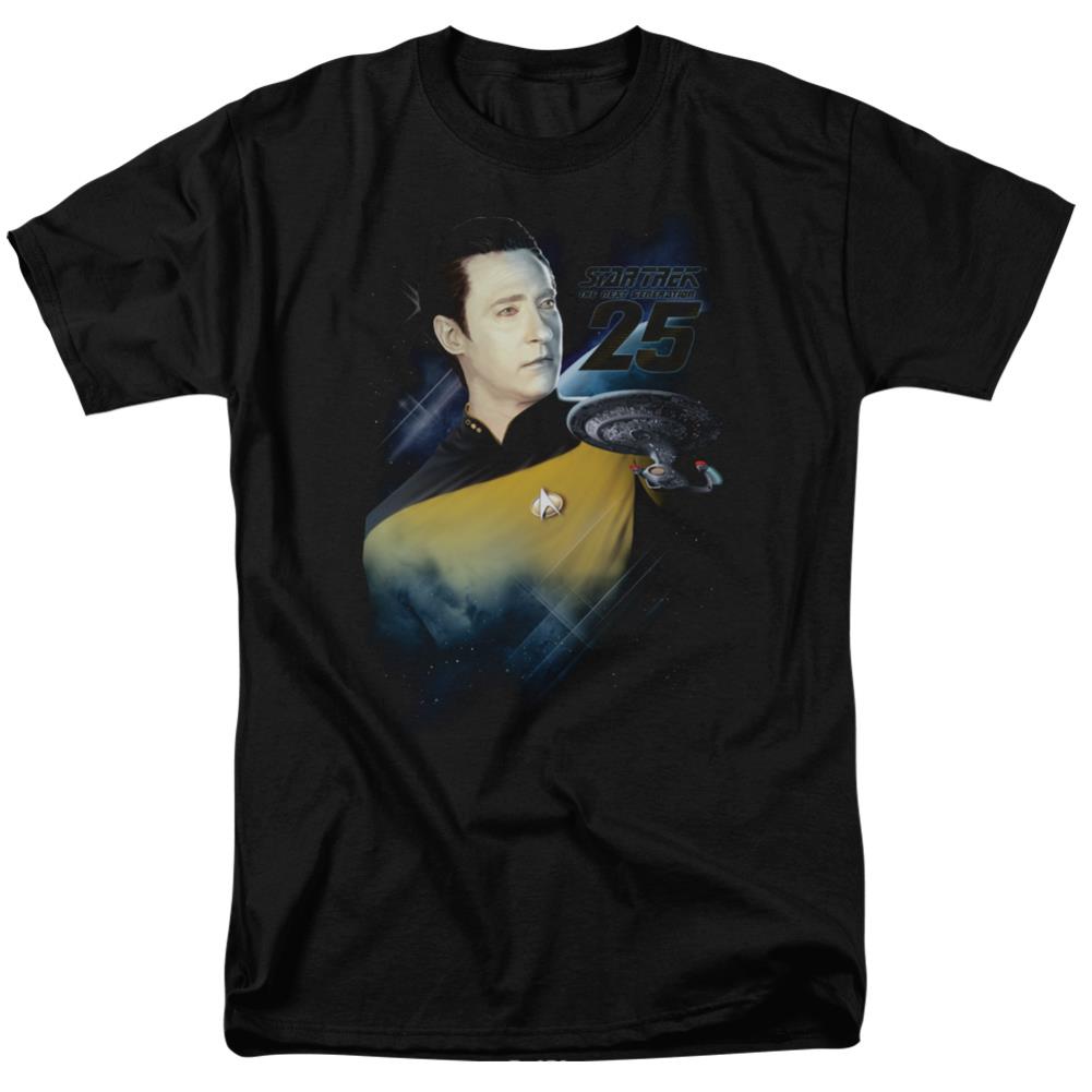 Star Trek Data 25th Men's 18/1 Cotton Short-Sleeve T-Shirt