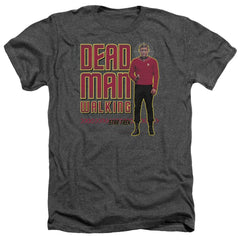 Star Trek Dead Man Walking Men's 30/1 Heather 60 40 Poly Short-Sleeve T-Shirt