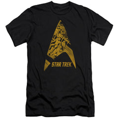 Star Trek Delta Crew Men's Ultra-Soft 30/1 Cotton Slim Short-Sleeve T-Shirt