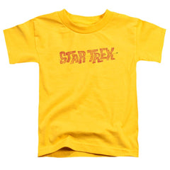 Star Trek Distressed Comic Logo Toddler 18/1 Cotton Short-Sleeve T-Shirt