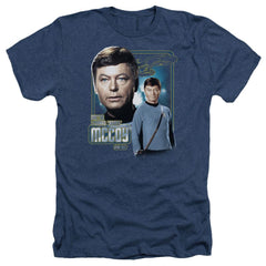 Star Trek Doctor McCoy Men's 30/1 Heather 60 40 Poly Short-Sleeve T-Shirt