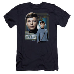 Star Trek Doctor McCoy Men's Ultra-Soft 30/1 Cotton Slim Short-Sleeve T-Shirt