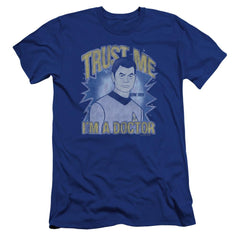Star Trek Doctor Men's Ultra-Soft 30/1 Cotton Slim Short-Sleeve T-Shirt