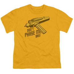 Star Trek Don't Phase Me Bro Youth 18/1 100% Cotton Short-Sleeve T-Shirt