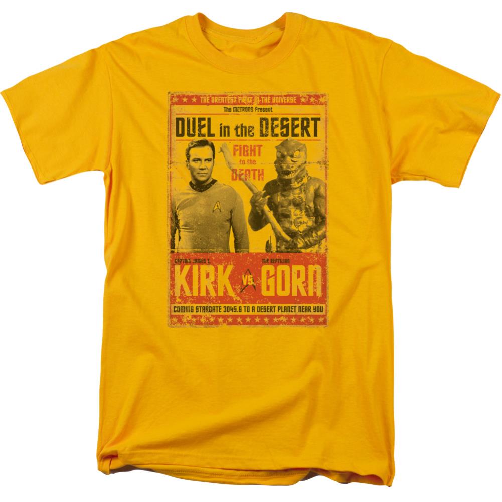 Star Trek Duel In The Desert Men's 18/1 Cotton Short-Sleeve T-Shirt