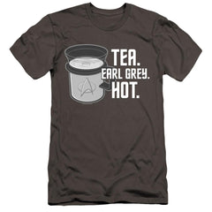 Star Trek Earl Grey Men's Ultra-Soft 30/1 Cotton Slim Short-Sleeve T-Shirt
