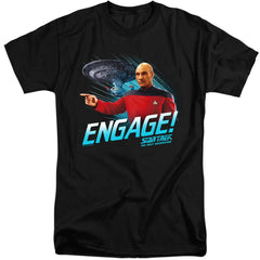 Star Trek Engage Men's 18/1 Tall Cotton Short-Sleeve T-Shirt