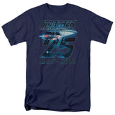 Star Trek Enterprise 25 Men's 18/1 Cotton Short-Sleeve T-Shirt