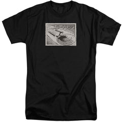 Star Trek Enterprise Kanji Men's 18/1 Tall Cotton Short-Sleeve T-Shirt