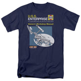 Star Trek Enterprise Manual Men's 18/1 Cotton Short-Sleeve T-Shirt