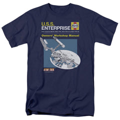 Star Trek Enterprise Manual Men's 18/1 Cotton Short-Sleeve T-Shirt
