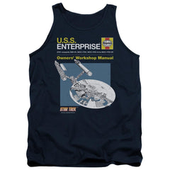 Star Trek Enterprise Manual Men's 18/1 Cotton Tank Top