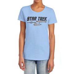 Star Trek Entreprise Logo Women's 18/1 Cotton Short-Sleeve T-Shirt