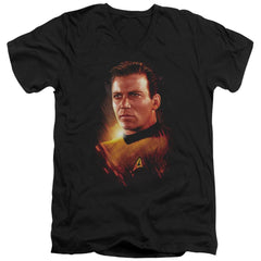 Star Trek Epic Kirk Men's 30/1 Cotton Slim V-Neck T-Shirt