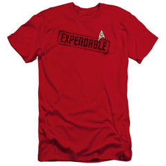 Star Trek Expendable Men's Ultra-Soft 30/1 Cotton Slim Short-Sleeve T-Shirt