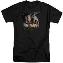 Star Trek Forward To Adventure Men's 18/1 Tall Cotton Short-Sleeve T-Shirt