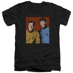 Star Trek Friends Men's 30/1 Cotton Slim V-Neck T-Shirt