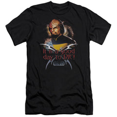 Star Trek Good Day To Die Men's Ultra-Soft 30/1 Cotton Slim Short-Sleeve T-Shirt