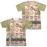 Star Trek Gorn Costume (Front/Back Print) Men's Regular Fit Poly Cotton Short-Sleeve T-Shirt