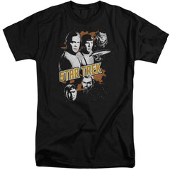 Star Trek Graphic Good Vs Evil Men's 18/1 Tall Cotton Short-Sleeve T-Shirt