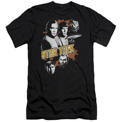 Star Trek Graphic Good Vs Evil Men's Ultra-Soft 30/1 Cotton Slim Short-Sleeve T-Shirt