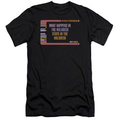 Star Trek Holodeck Secrets Men's Ultra-Soft 30/1 Cotton Slim Short-Sleeve T-Shirt