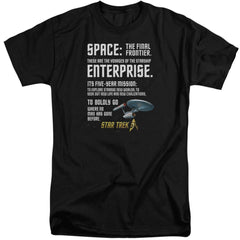 Star Trek Intro Men's 18/1 Tall Cotton Short-Sleeve T-Shirt
