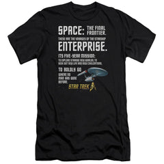 Star Trek Intro Men's Ultra-Soft 30/1 Cotton Slim Short-Sleeve T-Shirt