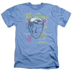 Star Trek Japansese Spock Men's 30/1 Heather 60 40 Poly Short-Sleeve T-Shirt