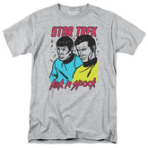 Star Trek Kirk N Spock Men's 18/1 Cotton Short-Sleeve T-Shirt