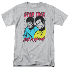 Star Trek Kirk N Spock Men's 18/1 Cotton Short-Sleeve T-Shirt