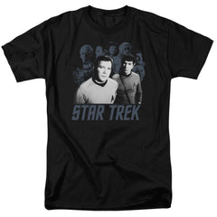 Star Trek Kirk Spock And Company Men's 18/1 Cotton Short-Sleeve T-Shirt