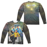 Star Trek Kirk Spock McCoy Men's Regular Fit Polyester Long-Sleeve T-Shirt