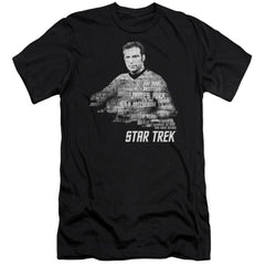 Star Trek Kirk Words Men's Ultra-Soft 30/1 Cotton Slim Short-Sleeve T-Shirt