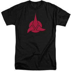 Star Trek Klingon Logo Men's 18/1 Tall Cotton Short-Sleeve T-Shirt