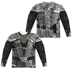 Star Trek Klingon Uniform (Front/Back Print) Men's Regular Fit Polyester Long-Sleeve T-Shirt