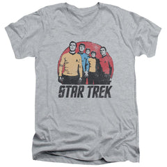 Star Trek Landing Party Men's 30/1 Cotton Slim V-Neck T-Shirt