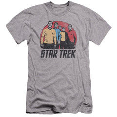 Star Trek Landing Party Men's Ultra-Soft 30/1 Cotton Slim Short-Sleeve T-Shirt