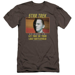 Star Trek Last Battlefield Men's Ultra-Soft 30/1 Cotton Slim Short-Sleeve T-Shirt