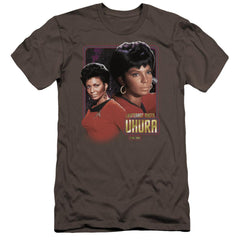 Star Trek Lieutenant Uhura Men's Ultra-Soft 30/1 Cotton Slim Short-Sleeve T-Shirt