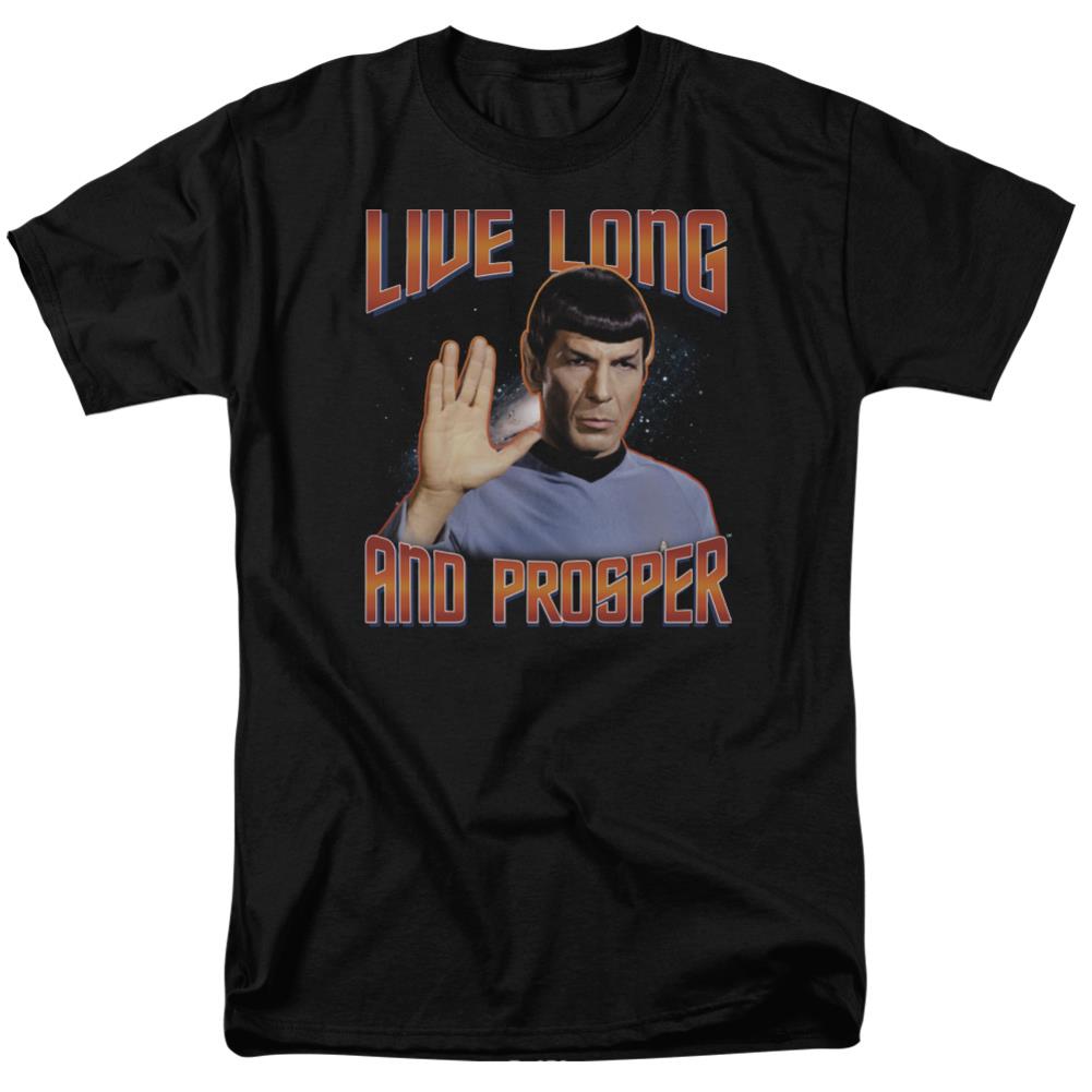Star Trek Live Long And Prosper Men's 18/1 Cotton Short-Sleeve T-Shirt