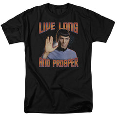 Star Trek Live Long And Prosper Men's 18/1 Cotton Short-Sleeve T-Shirt