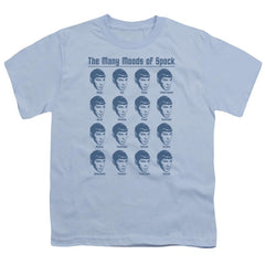 Star Trek Many Moods Of Spock Youth 18/1 100% Cotton Short-Sleeve T-Shirt
