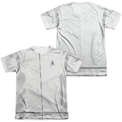 Star Trek Medical Uniform (Front/Back Print) Men's Regular Fit Poly Cotton Short-Sleeve T-Shirt