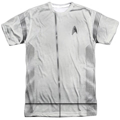 Star Trek Medical Uniform (Front/Back Print) Men's Regular Fit Polyester Short-Sleeve T-Shirt
