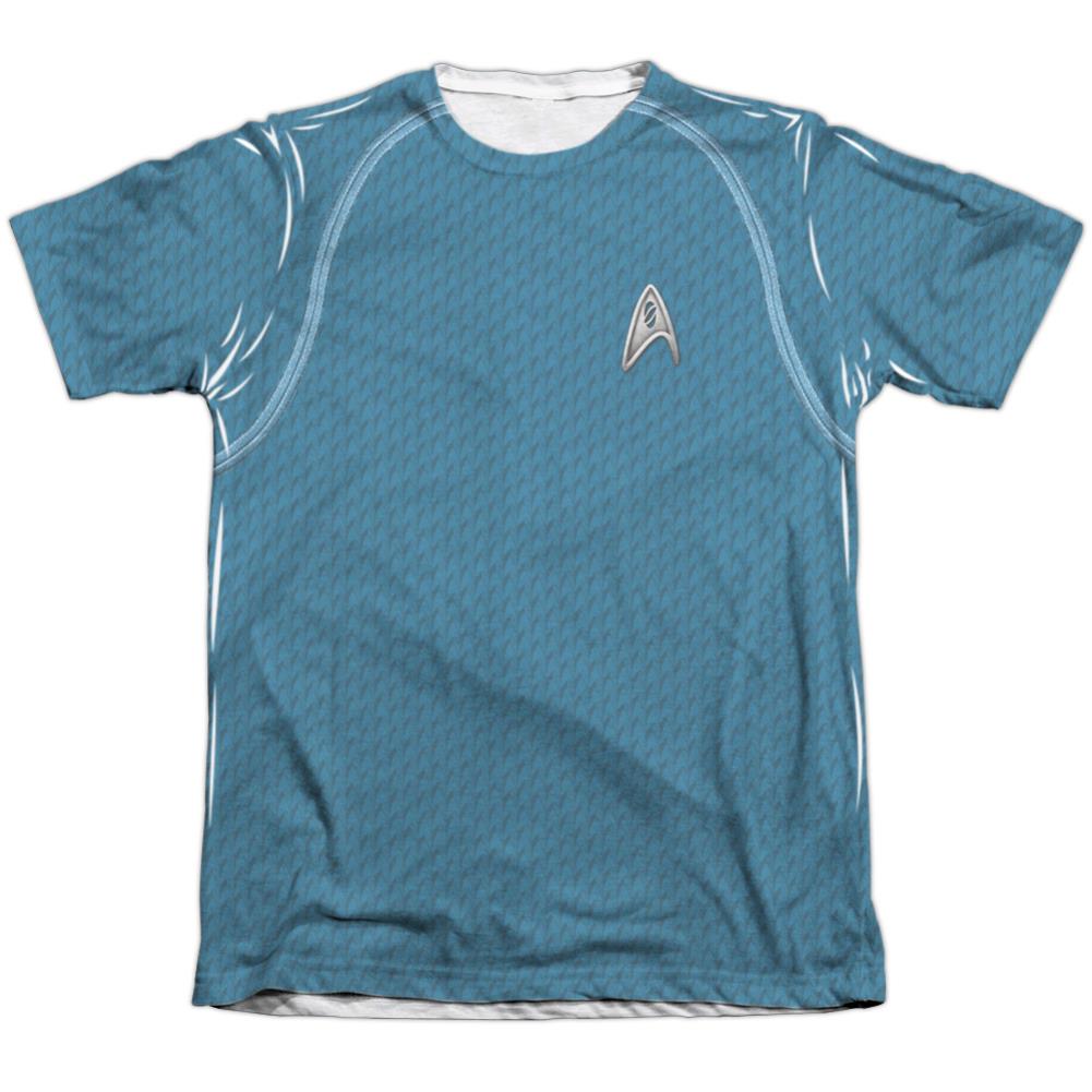 Star Trek Movie Science Uniform Men's Regular Fit Poly Cotton Short-Sleeve T-Shirt